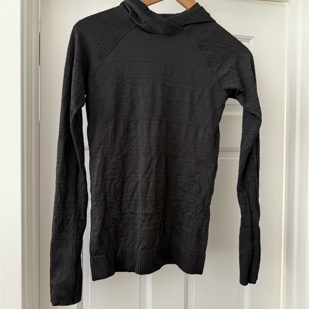 Black Long Sleeve Ribbed thermal wear